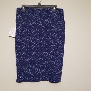 Nwt Lularoe Large Cassie Pencil Skirt  Polka Dot